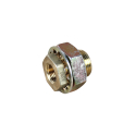BRASS, BULKHEAD 3/8", CHASSIS STANDARD, LARGE NUT