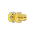 BULKHEAD FITTING 1/8" BRASS, 1/8 IT TO 5/8-18 OT