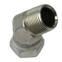 FITTING, 45 DEG. MALE SWIVEL- 1"-11.5 NPT, STAINLESS- 4K PSI