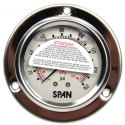 GAUGE FLANGE MOUNT, 2-1/2" 0-160 PSI GLYCERIN FILLED