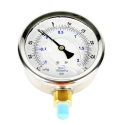 GAUGE, 4",-30/+30 PSI, 1/4 NPT BOTTOM MOUNT, LIQUID FILLED