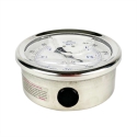 GAUGE, 4",-30/+30 PSI, 1/4 NPT BOTTOM MOUNT, LIQUID FILLED