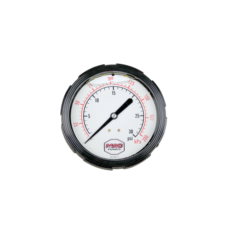 SPAN GAUGE 4" 30 PSI LIQUID FILL 1/4" BACK MOUNT