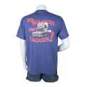 T-SHIRT WAGON VINTAGE BLUE 4X