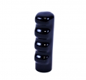 BLACK COAL DOOR HANDLES, FITS 1-1/4" DIAMETER