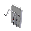 COAL DOOR ASSEMBLY 14", SHEET & POST WITH FLOW CONTROL