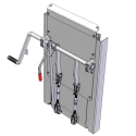 COAL DOOR ASSEMBLY 16", SHEET & POST WITH FLOW CONTROL