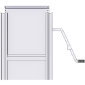 COAL DOOR ASSEMBLY 20", SHEET & POST WITH FLOW CONTROL