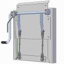COAL DOOR ASSEMBLY 24", SHEET & POST WITH FLOW CONTROL