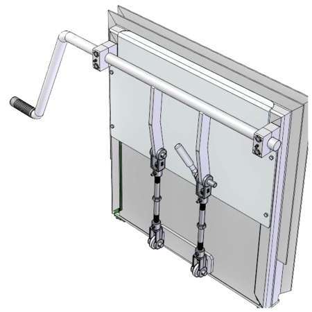 COAL DOOR ASSEMBLY 24", SMOOTH SIDE