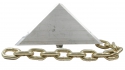 SAFETY CHAIN ASSEMBLY, SMOOTH SIDE, SHEET & POST