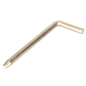 PIN, 7/8" X 12" W/ HANDLE, S/S ALUMINUM HALF ROUND