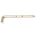 PIN, 7/8" X 12" W/ HANDLE, S/S ALUMINUM HALF ROUND