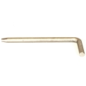 PIN, 7/8" X 12" W/ HANDLE, S/S ALUMINUM HALF ROUND