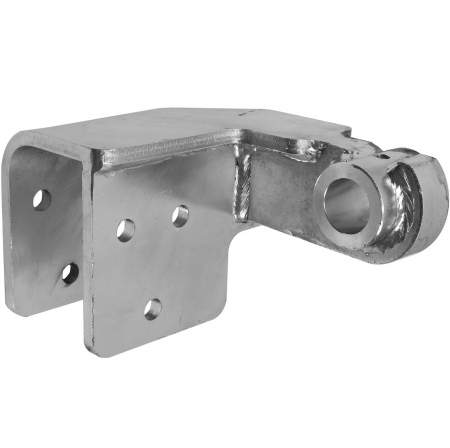 DRIVER SIDE DUMP OVERSLUNG HINGE, FABRICATED, INTERCHANGEABLE WITH 23700090 CASTING