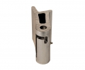 GATE HINGE, OVERSLUNG SIDE SWING, SLIDE & LOCK, SHEET & POST ON SHEET & POST