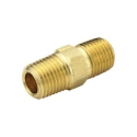 NIPPLE BRASS HEX, 3/8 X 3/8