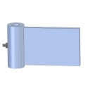 STEEL GATE HINGE SSW, GATE 5.8"