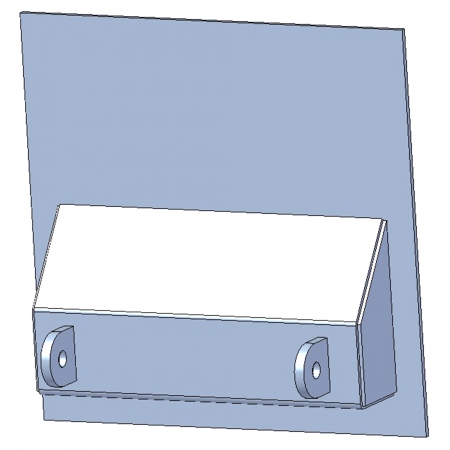 COAL DOOR SLIDER ASSY 14" STL