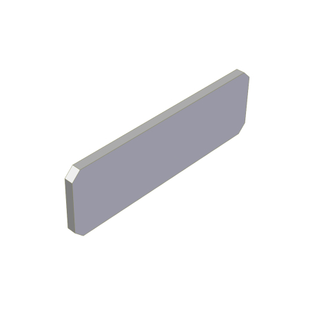 COAL DOOR LUG PLATE BAR, 3/8" X 3", 6061-T6