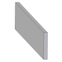 PLATE, 3/8" X 2-5/8" X 15-1/2", ALUM.