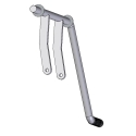 HANDLE ASSEMBLY, COAL DOOR, ST