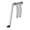 HANDLE ASSEMBLY, COAL DOOR, ST