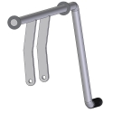 HANDLE ASSEMBLY, COAL DOOR, ST