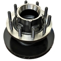 HUB & ROTOR ASSEMBLY LONG STUD (STEEL REPLACEMENT OPTION FOR PART# 26301526-2)