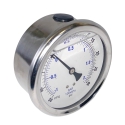 GAUGE, 4", -30/+30 PSI, 1/4 NPT, BACK MOUNT, LIQUID FILLED