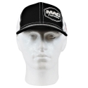 MAC TRAILER MESH HAT W/FLAG, WHITE/BLACK