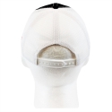 MAC TRAILER MESH HAT W/FLAG, WHITE/BLACK