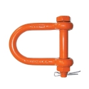 LONG REACH SHACKLE "D" 1-1/2", PAINTED 34,000#