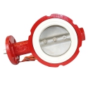 BUTTERFLY VALVE 4", CI BODY, STAINLESS STEEL DISC, SS STEM WHITE SEAT