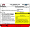 DECAL OPERATING INSTRUCTIONS, DRY BULK TANKER