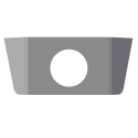 MARKER LIGHT BRACKET, FLATBED UNDER RAIL, SINGLE LIGHT