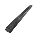 COAL BUCKET PUSHER BLOCK, 59-3/4" BLACK, FOR SHEET & POST GATE, UHMW COMPLETELY FABRICATED