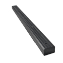 COAL BUCKET PUSHER BLOCK, 59-3/4" BLACK, FOR SHEET & POST GATE, UHMW COMPLETELY FABRICATED