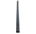 COAL BUCKET PUSHER BLOCK, 94-7/8" BLACK, FOR SHEET & POST GATE, UHMW COMPLETELY FABRICATED