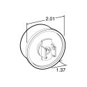 MARKER, 2" LED RED MODEL 30, 2 DIODE
