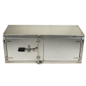 AERO TOOLBOX, 24" X 24" X 60" ALUMINUM DOUBLE DOOR, SMOOTH W/ CAMLOCK UNIVERSAL MOUNTING FOR DRIVER OR PASSENGER SIDE