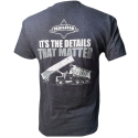 T-SHIRT TRAILSTAR HEATHER NAVY SMALL