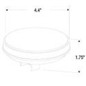 LAMP, LED 4", RED STOP, TURN, TAIL, CLEAR LENS 24 DIODE