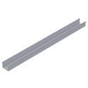 ALUMINUM TIPPER 8", U CROSSMEMBER, 96" LONG +1/8"/-0 6061-T6