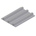 REAR PLATE FLOOR SLAT 14-1/2" LONG, 8 PER TRAILER, 6061-T6 CUT +OR- 1/16"