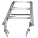 FOLDING HALF ROUND LADDER, FOLD DOWN PORTION