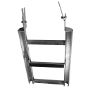 FOLDING HALF ROUND LADDER, FOLD DOWN PORTION