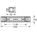 35 SERIES, RED DIODE/CLEAR LAMP, MARKER & CLEARANCE LAMP