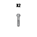 TWO PIECE BEARING BLOCK, ALUMINUM