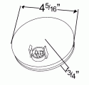 LAMP, LED 4" BACK UP CLEAR 62391